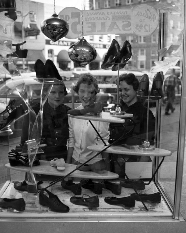 Vintage Photo of Women Window Shopping