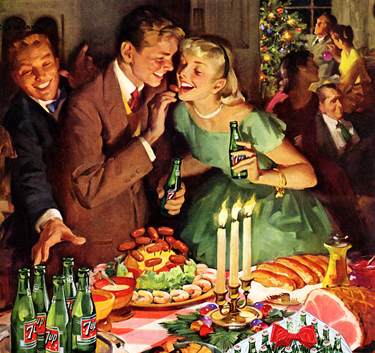 1940s Dinner Menu Poster